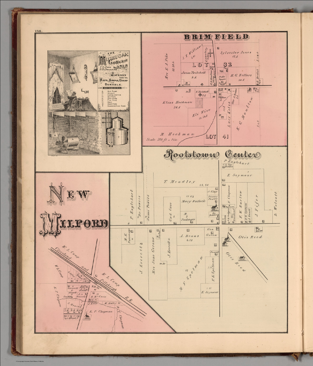 New Milford. Rootstown Center. Brimfield, Portage County, Ohio. David