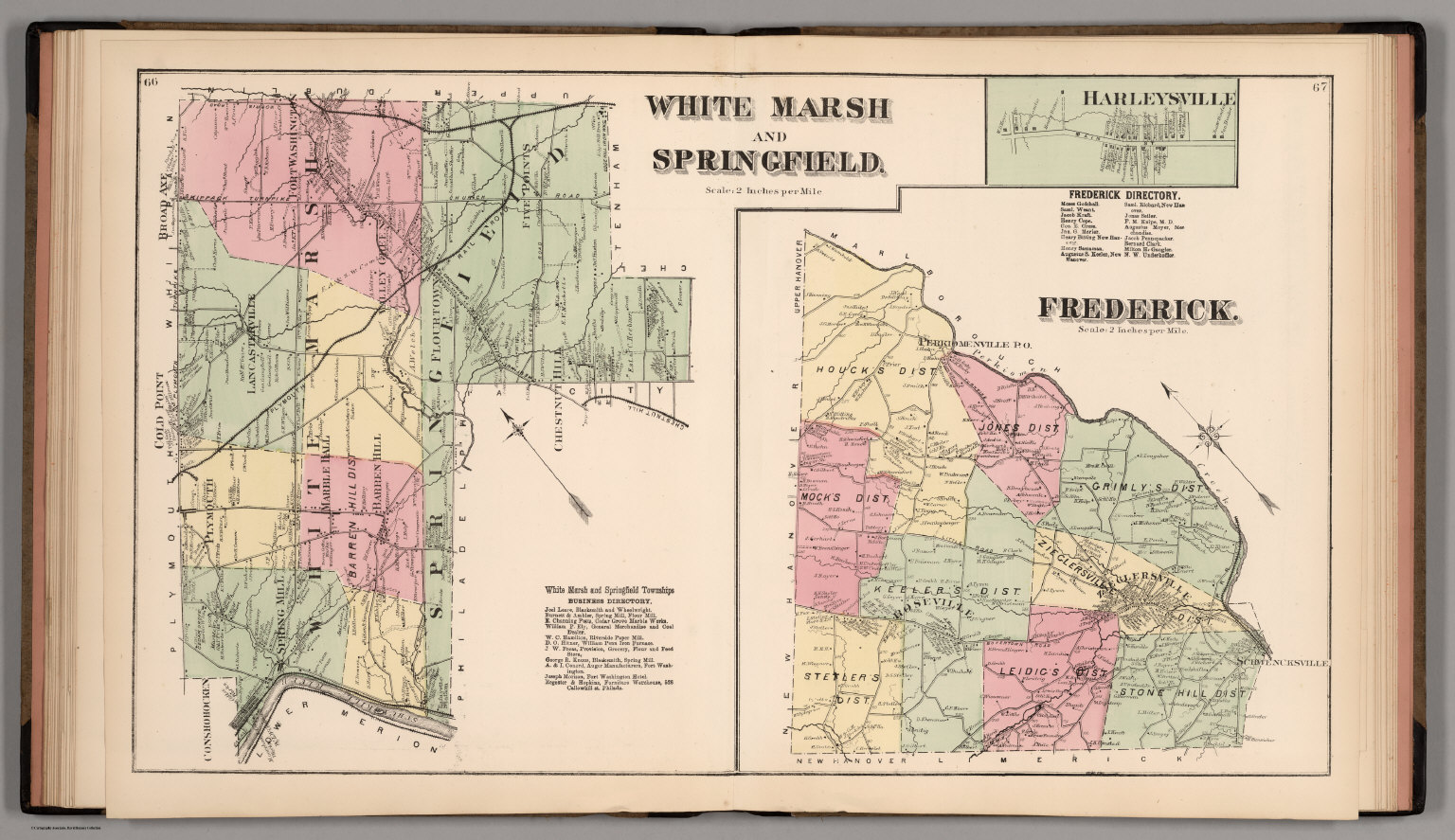 White Marsh, Springfield and Frederick, Montgomery County, Pennsylvania. Harleysville. David