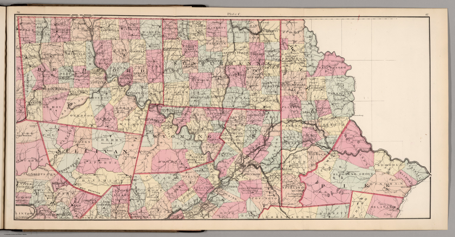 Plate C. Northeast Pennsylvania. - David Rumsey Historical Map Collection