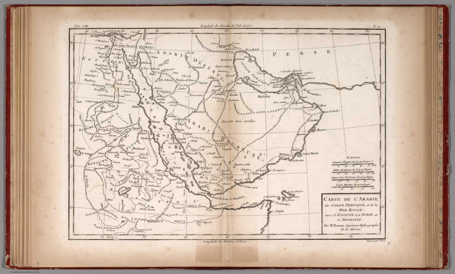 Carte De L Arabie Du Golfe Persique Et De La Mer Rouge David Rumsey Historical Map Collection