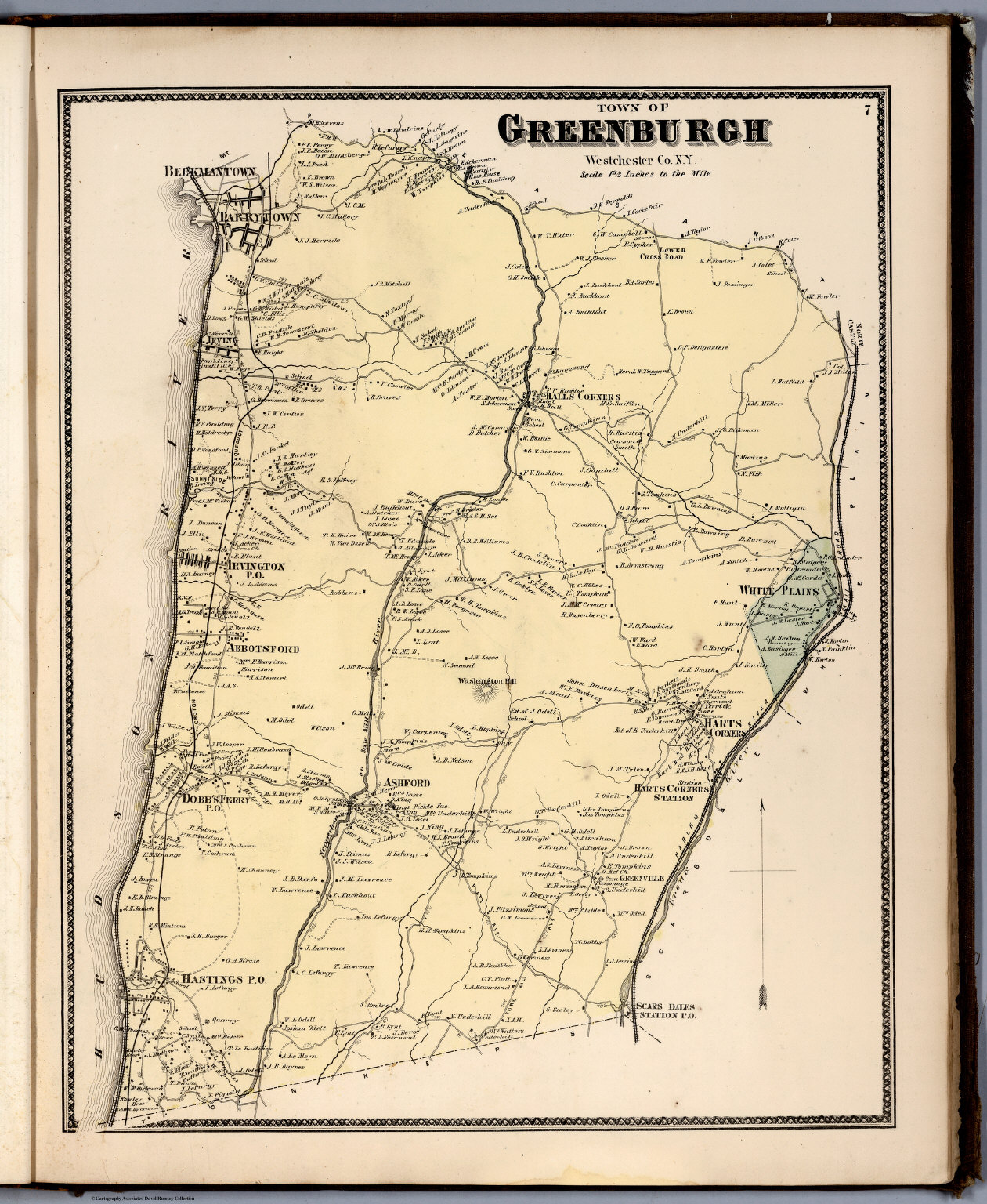 Town Of Greenburgh, Westchester County, New York. - David Rumsey ...