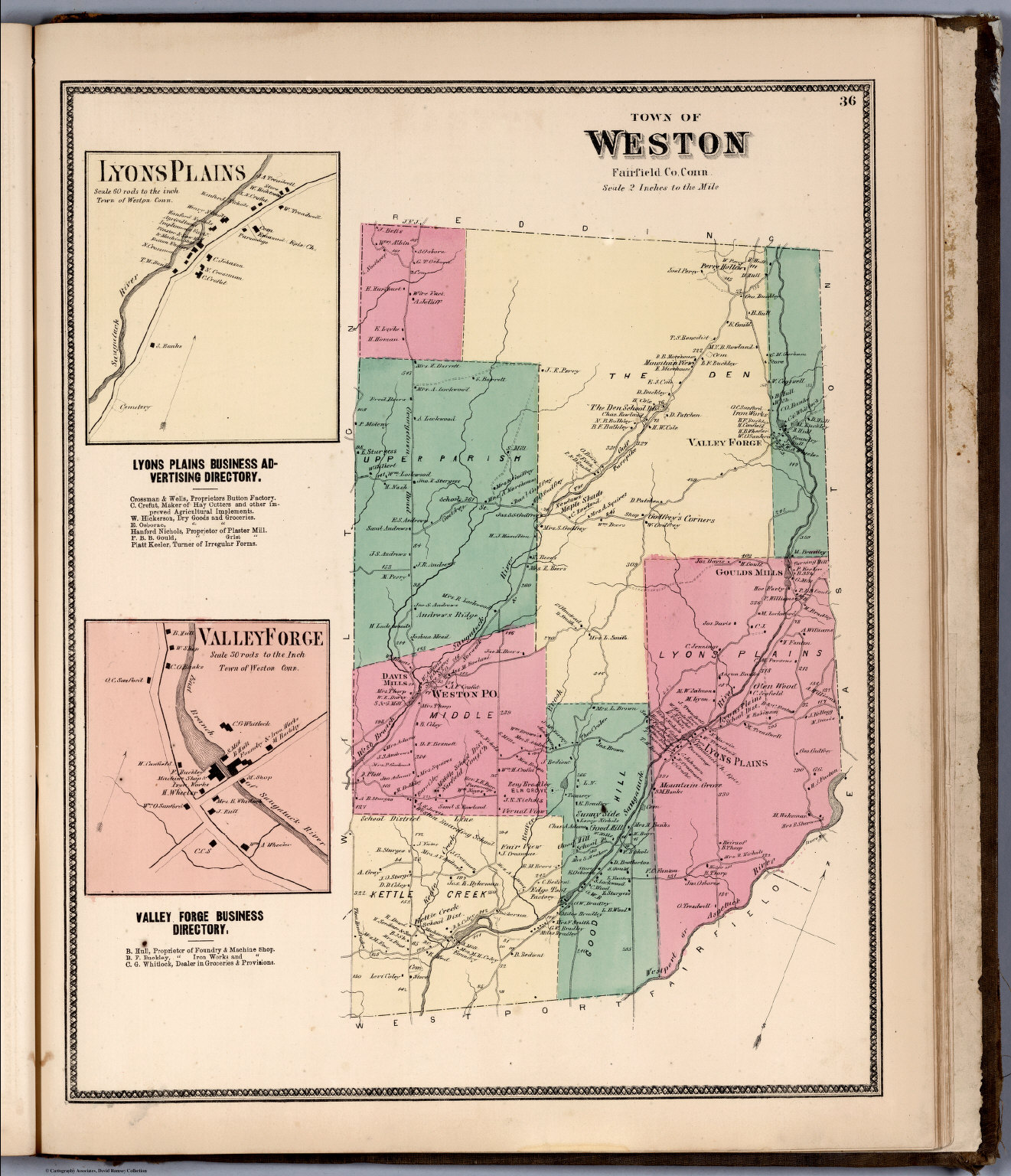 Town of Weston, Fairfield County, Connecticut. - David Rumsey 