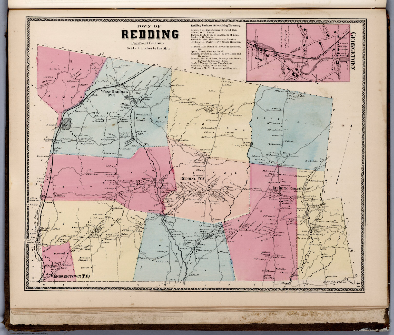 Town of Redding, Fairfield County, Connecticut. (inset)