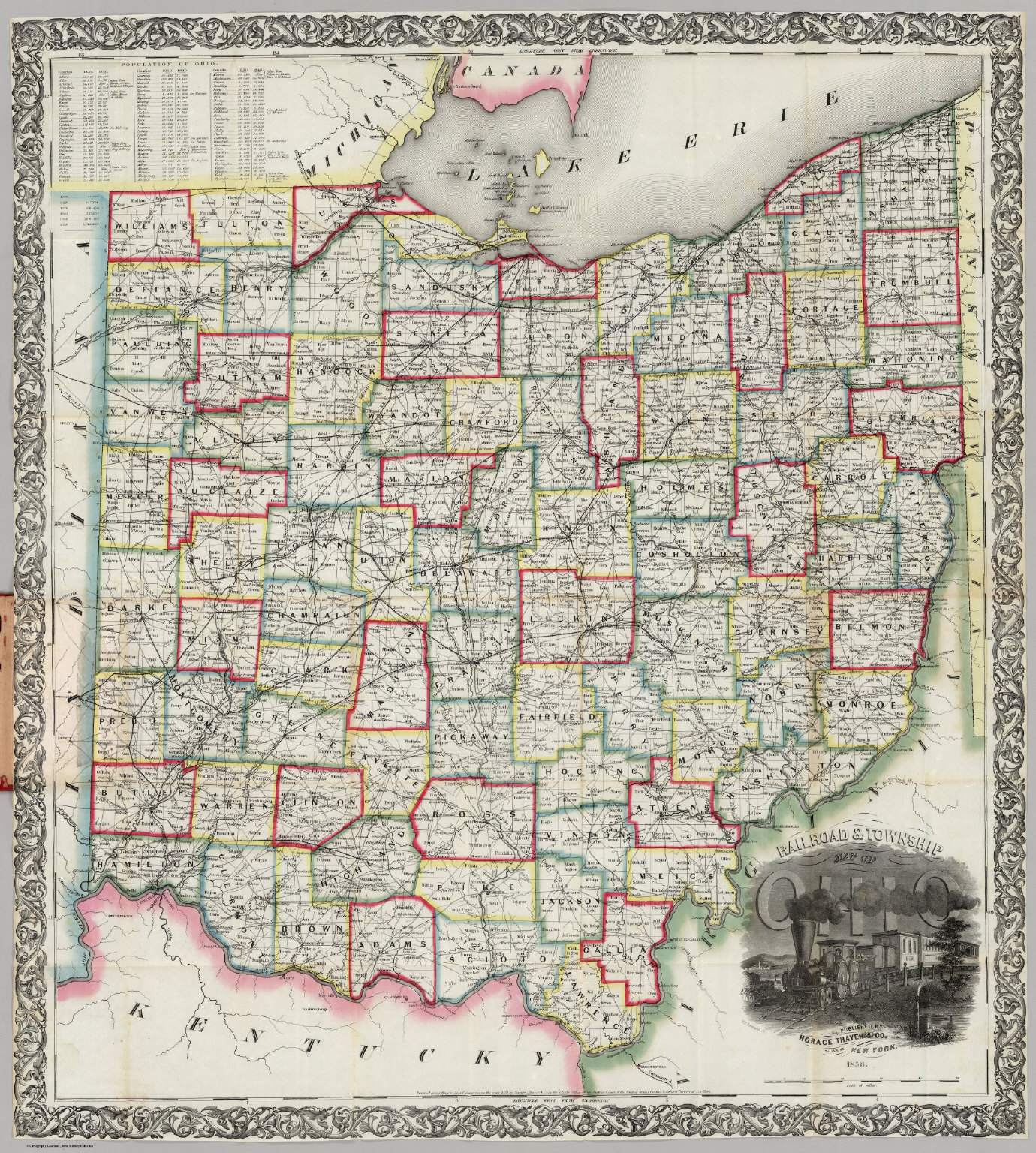 Detailed Map Of Ohio Townships   3189002 