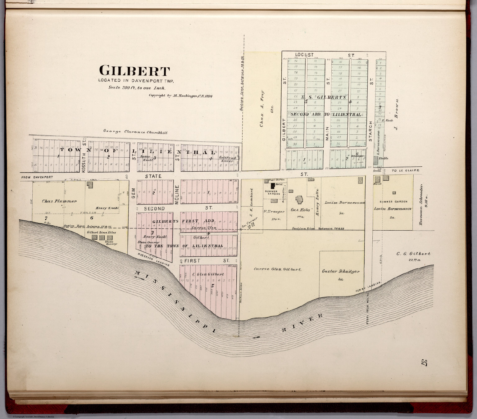 Gilbert, Iowa. David Rumsey Historical Map Collection