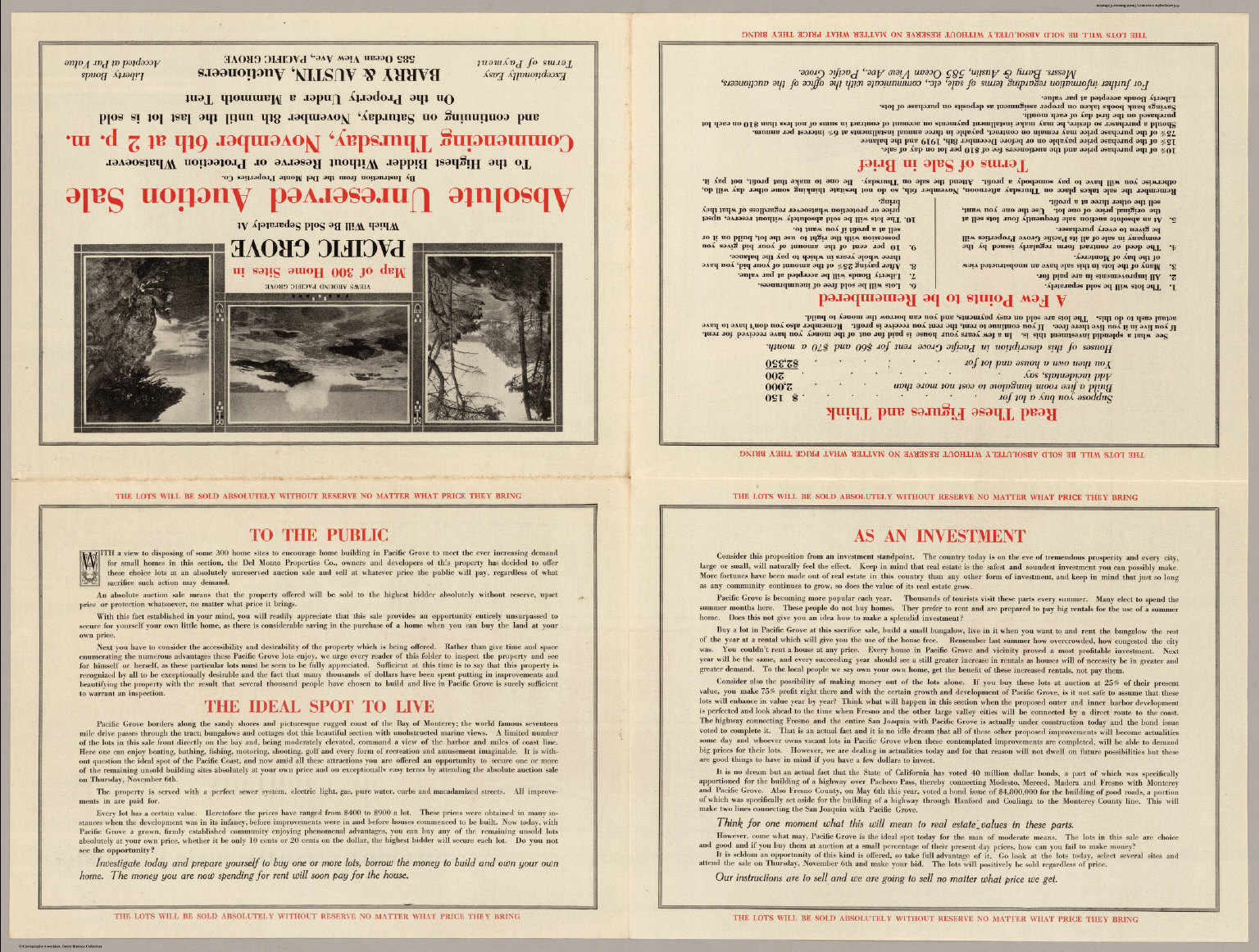 Text Page Map of Pacific Grove Properties David Rumsey Historical