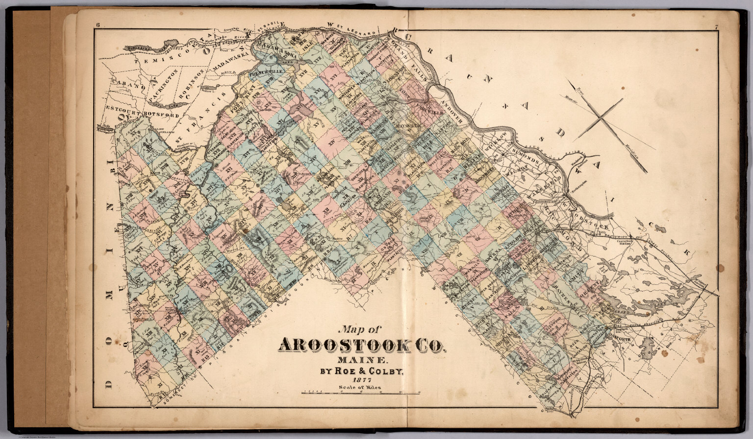 Aroostook County, Maine. By Roe & Colby, 1877. - David Rumsey ...