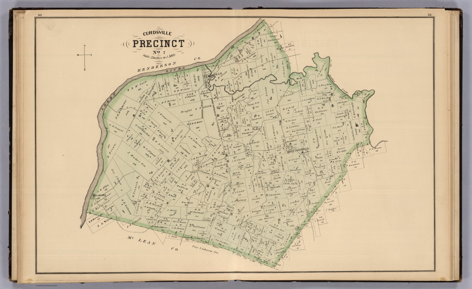 Curdsville Precinct No 7 Daviess County Kentucky David Rumsey Historical Map Collection 7207