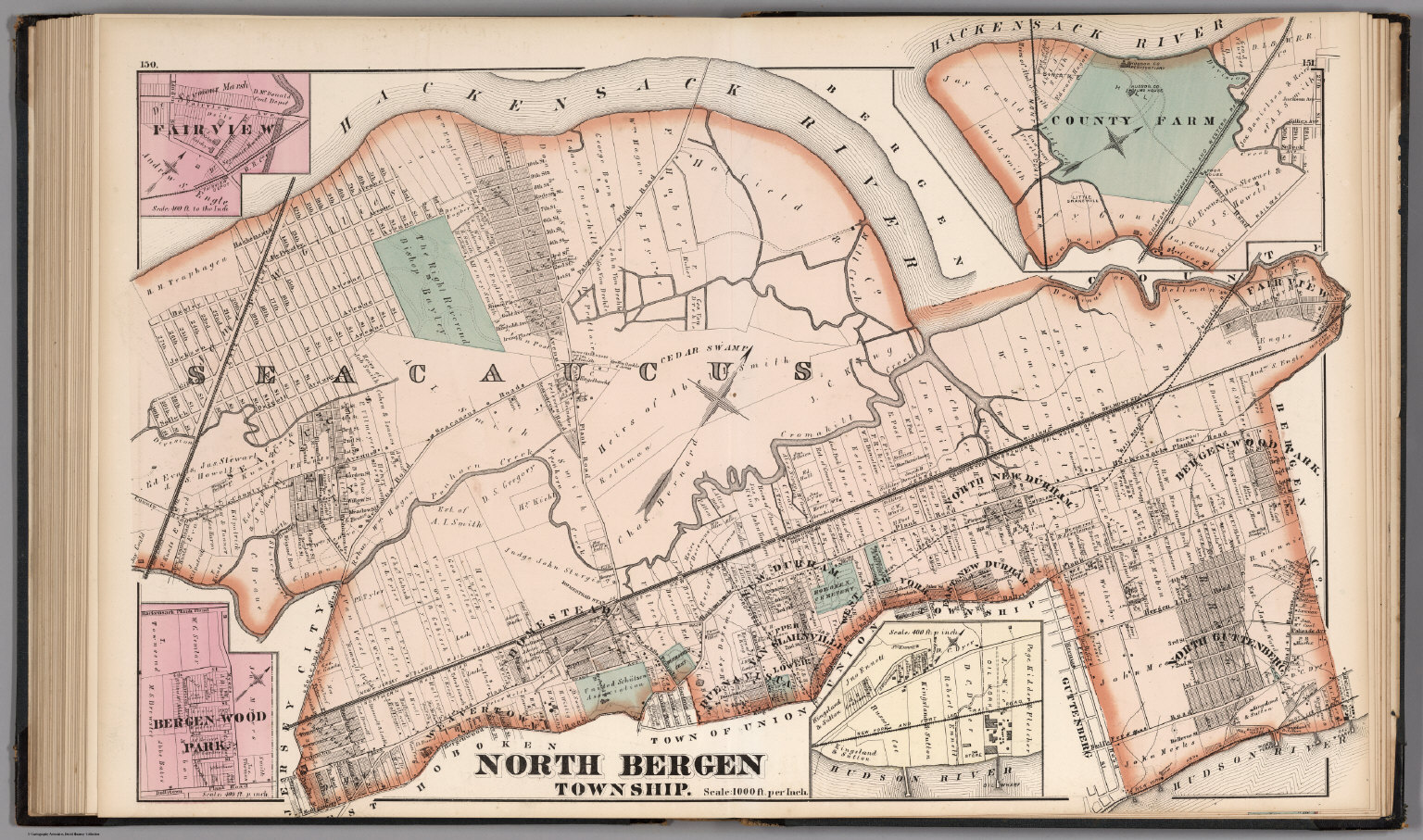 North Bergen Township. David Rumsey Historical Map Collection