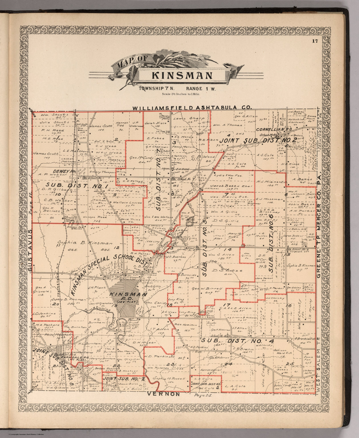 Kinsman, Trumbull County, Ohio. - David Rumsey Historical Map Collection