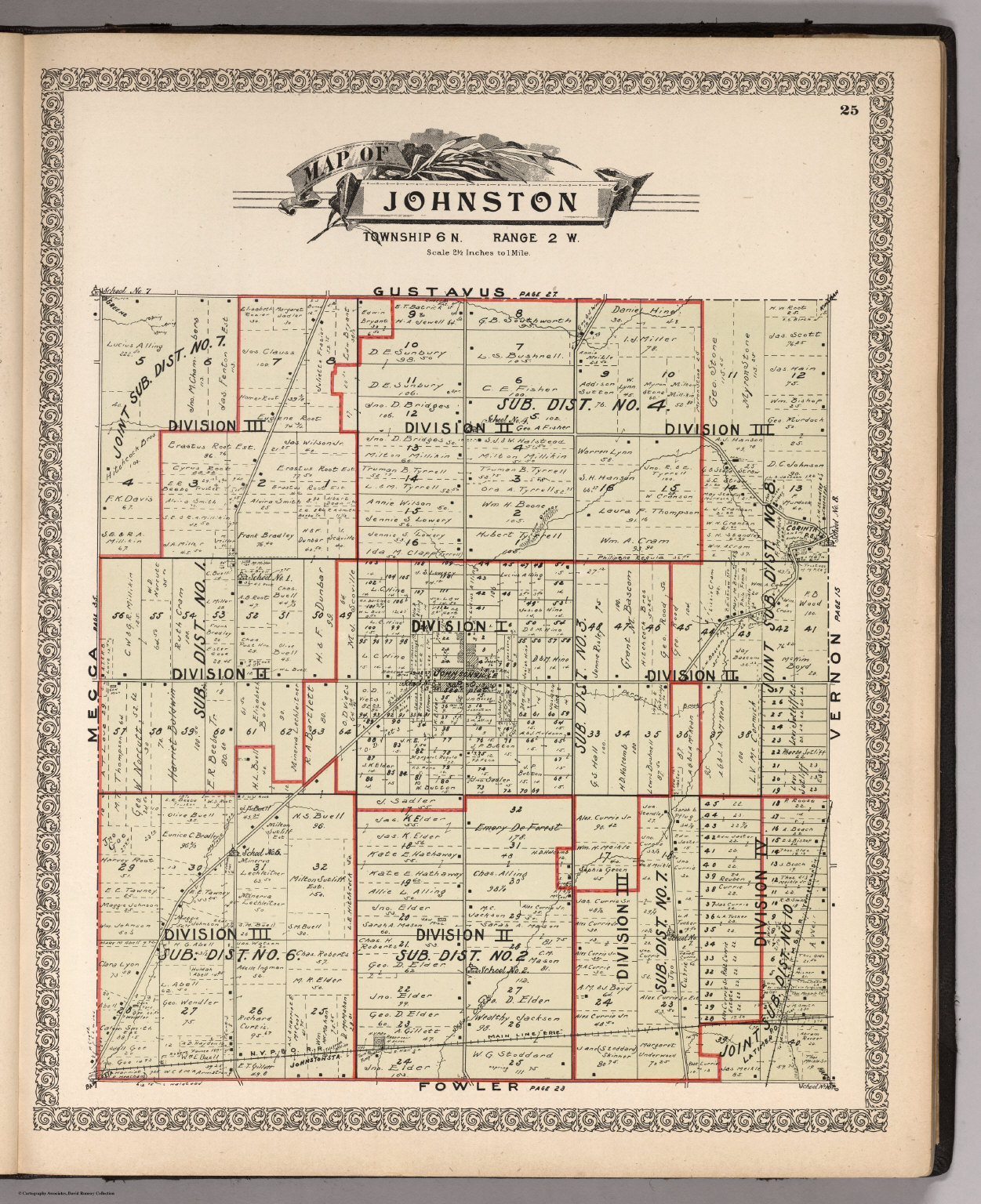 Trumbull County Township Map Johnston, Trumbull County, Ohio. - David Rumsey Historical Map Collection