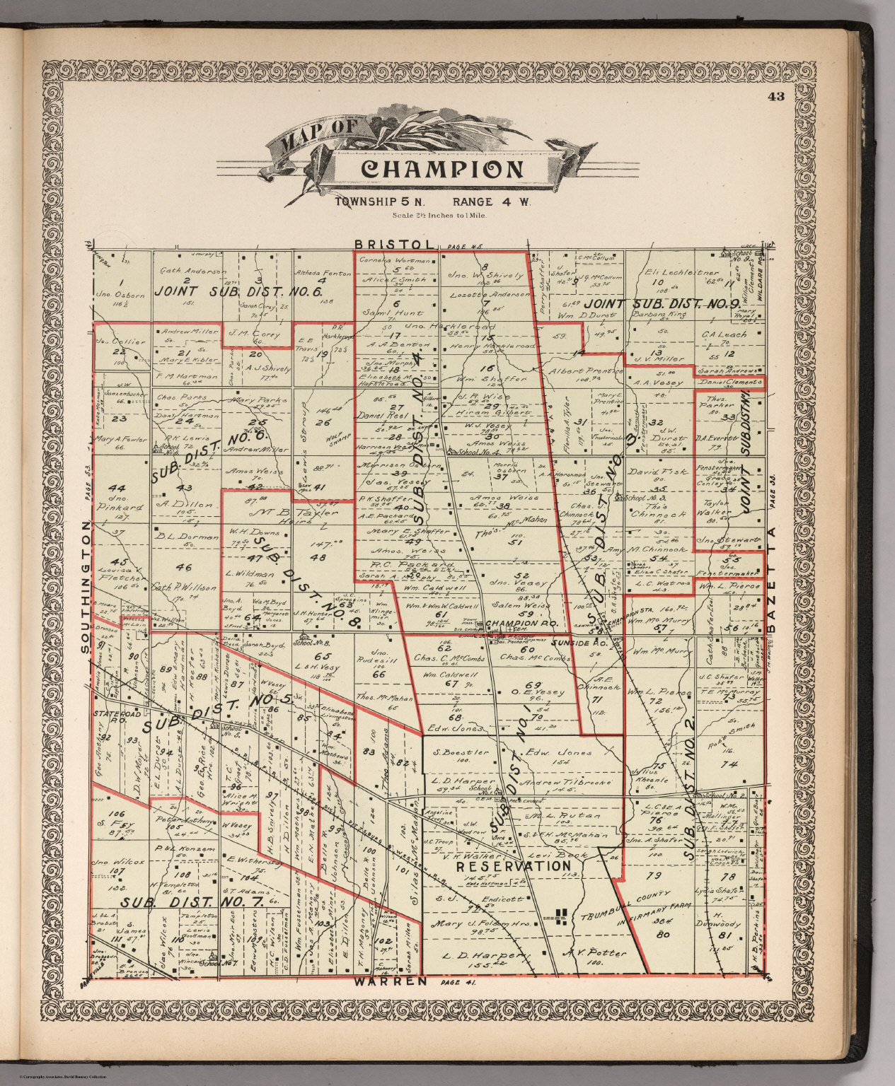 Champion, Trumbull County, Ohio. - David Rumsey Historical Map Collection