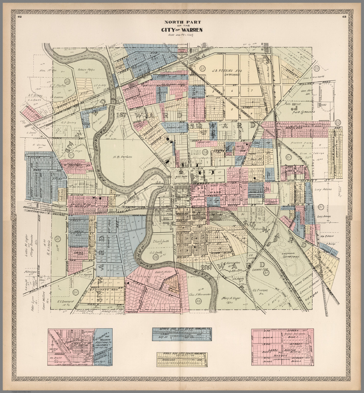 Map Of Warren Ohio Composite Map: Warren, Ohio.   David Rumsey Historical Map Collection