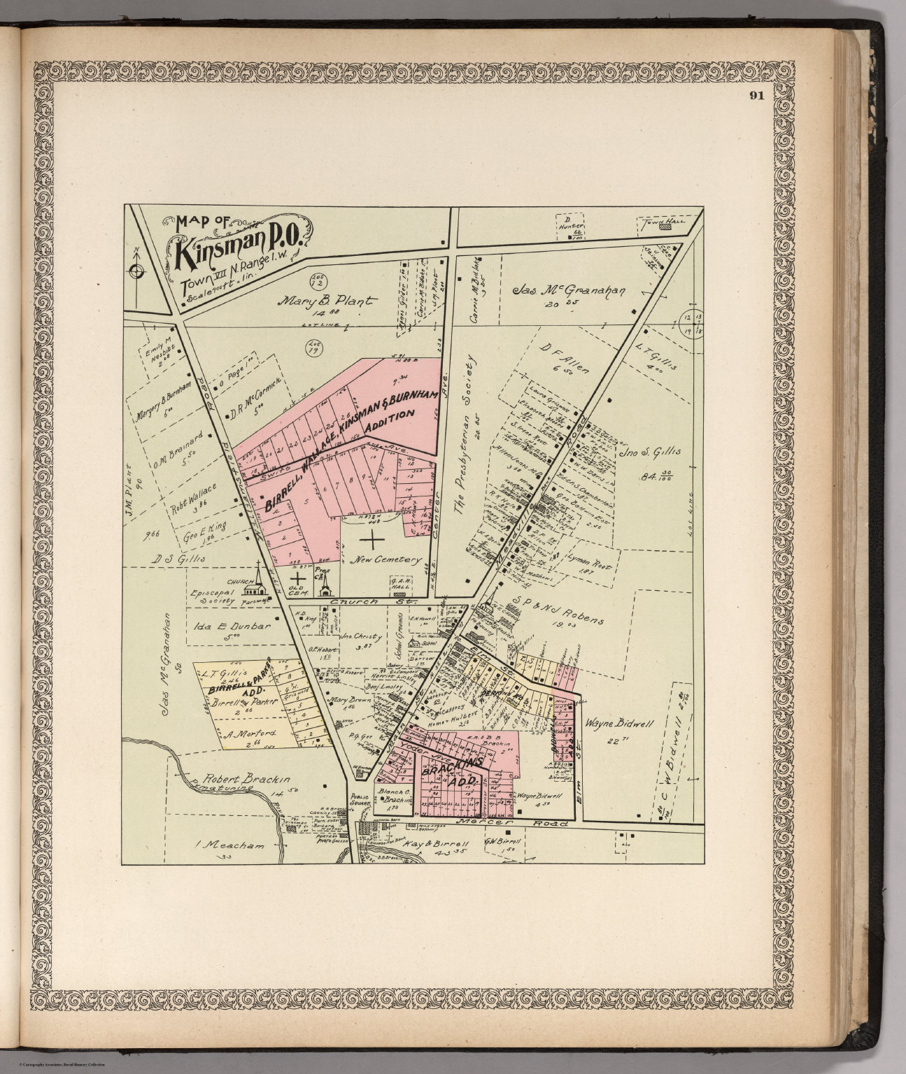 Kinsman P.O., Ohio. David Rumsey Historical Map Collection