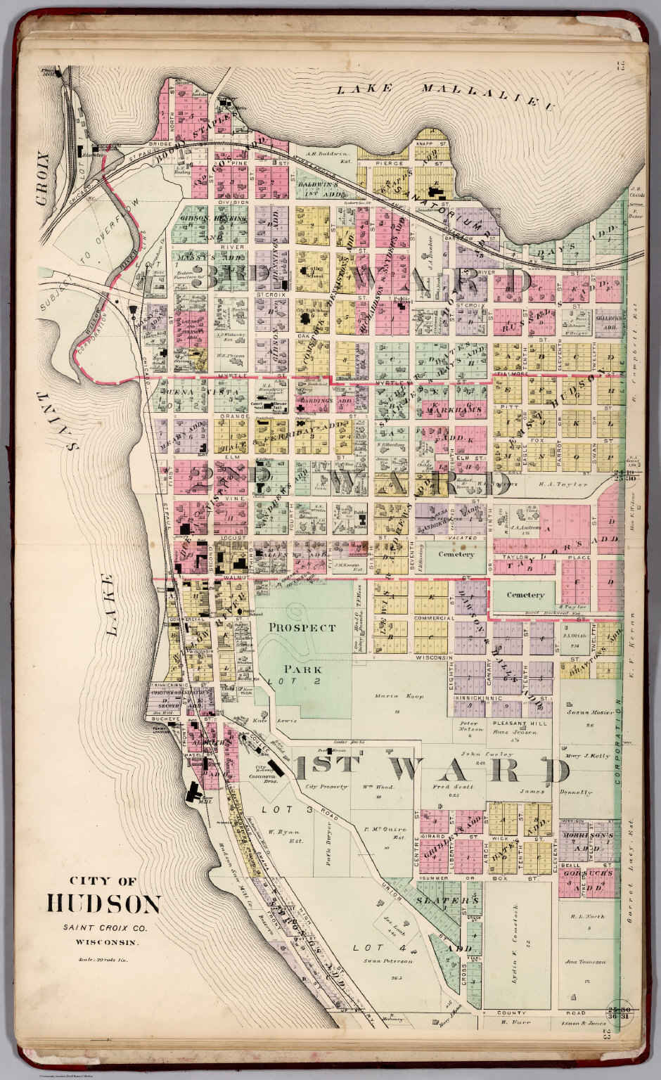 Hudson, Wisconsin. - David Rumsey Historical Map Collection