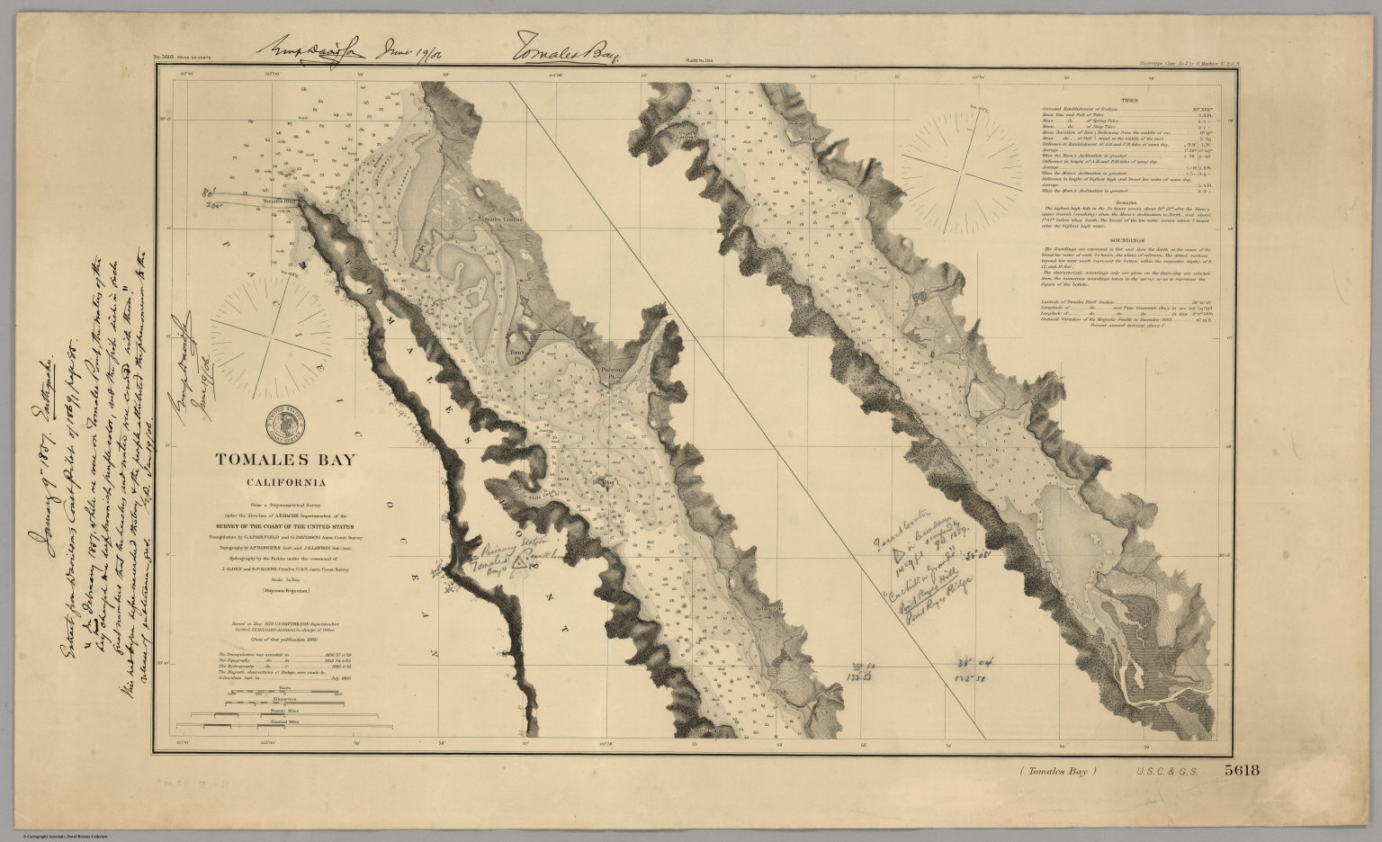 Tomales Bay California - David Rumsey Historical Map Collection