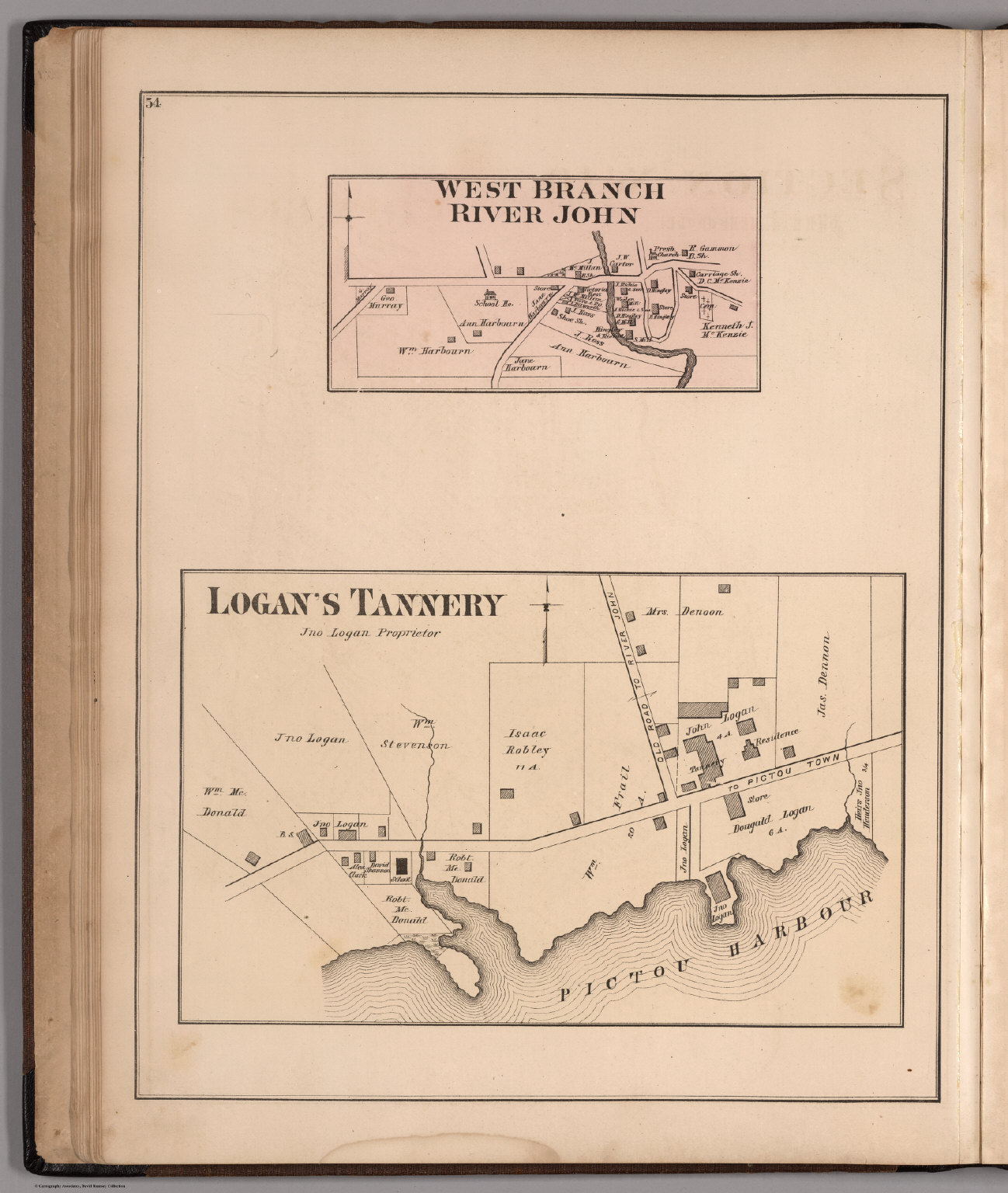 Logan's Tannery. West Branch River John, Pictou County, Nova Scotia ...