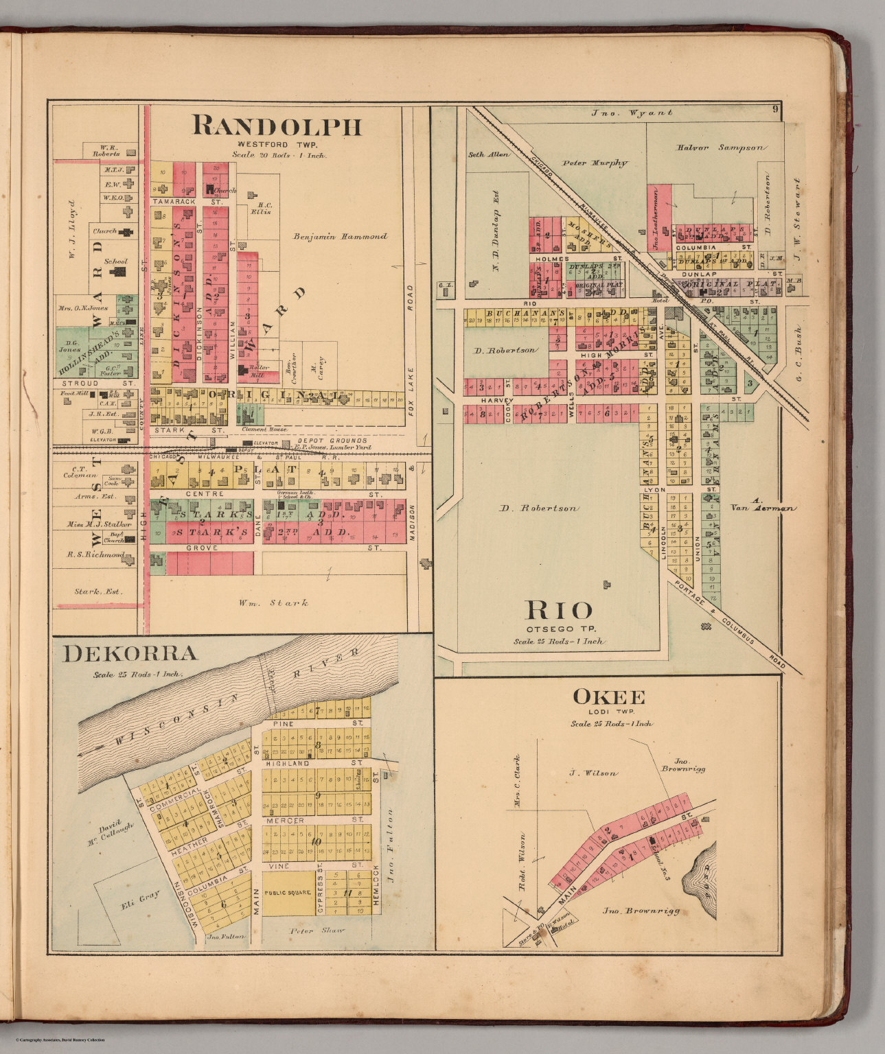 Randolph, Dekorra, Rio, and Okee, Columbia County, Wisconsin. - David ...