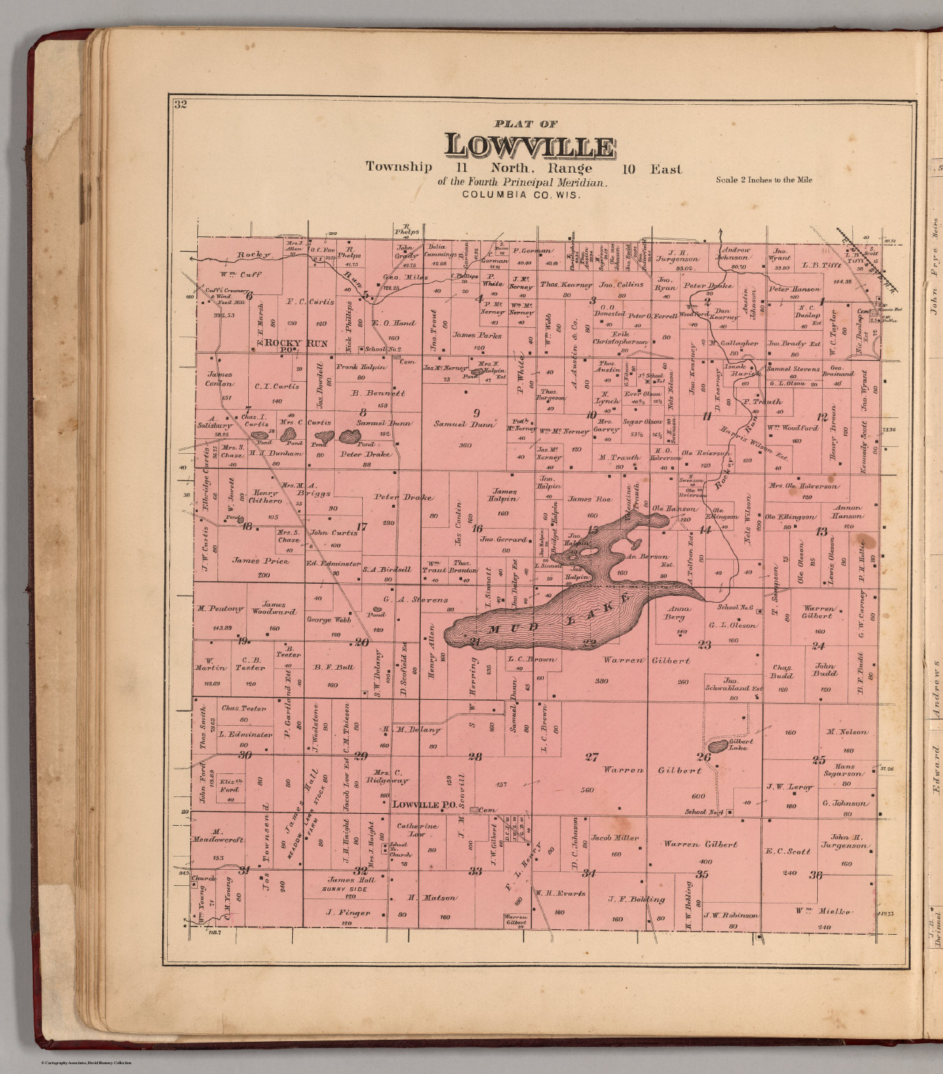 Lowville Township, Columbia County, Wisconsin. David Rumsey