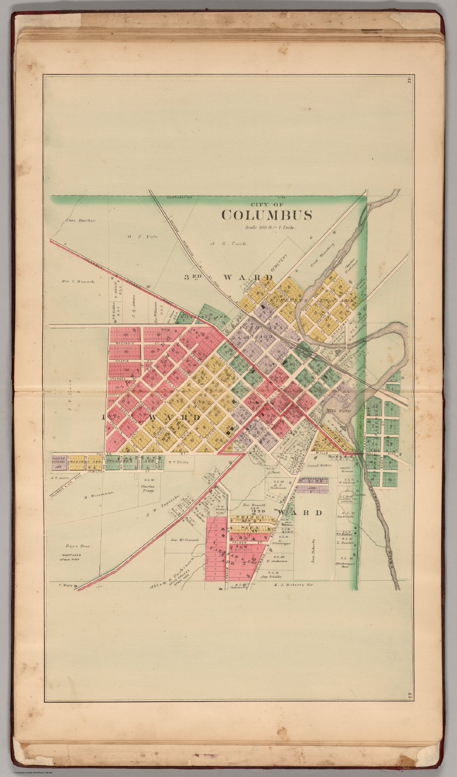 City of Columbus, Columbia County, Wisconsin. David Rumsey Historical