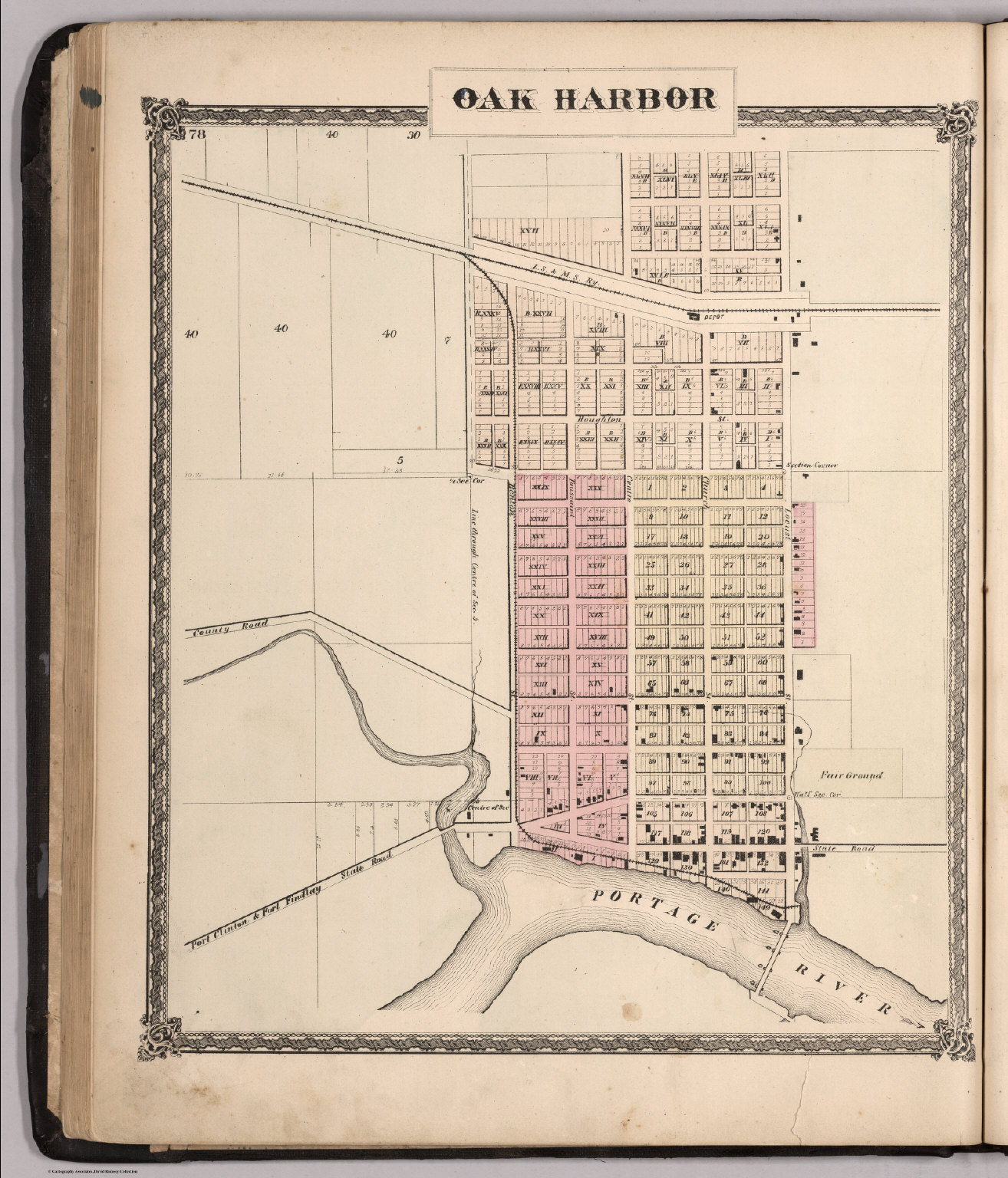 Oak Harbor, Ohio. David Rumsey Historical Map Collection