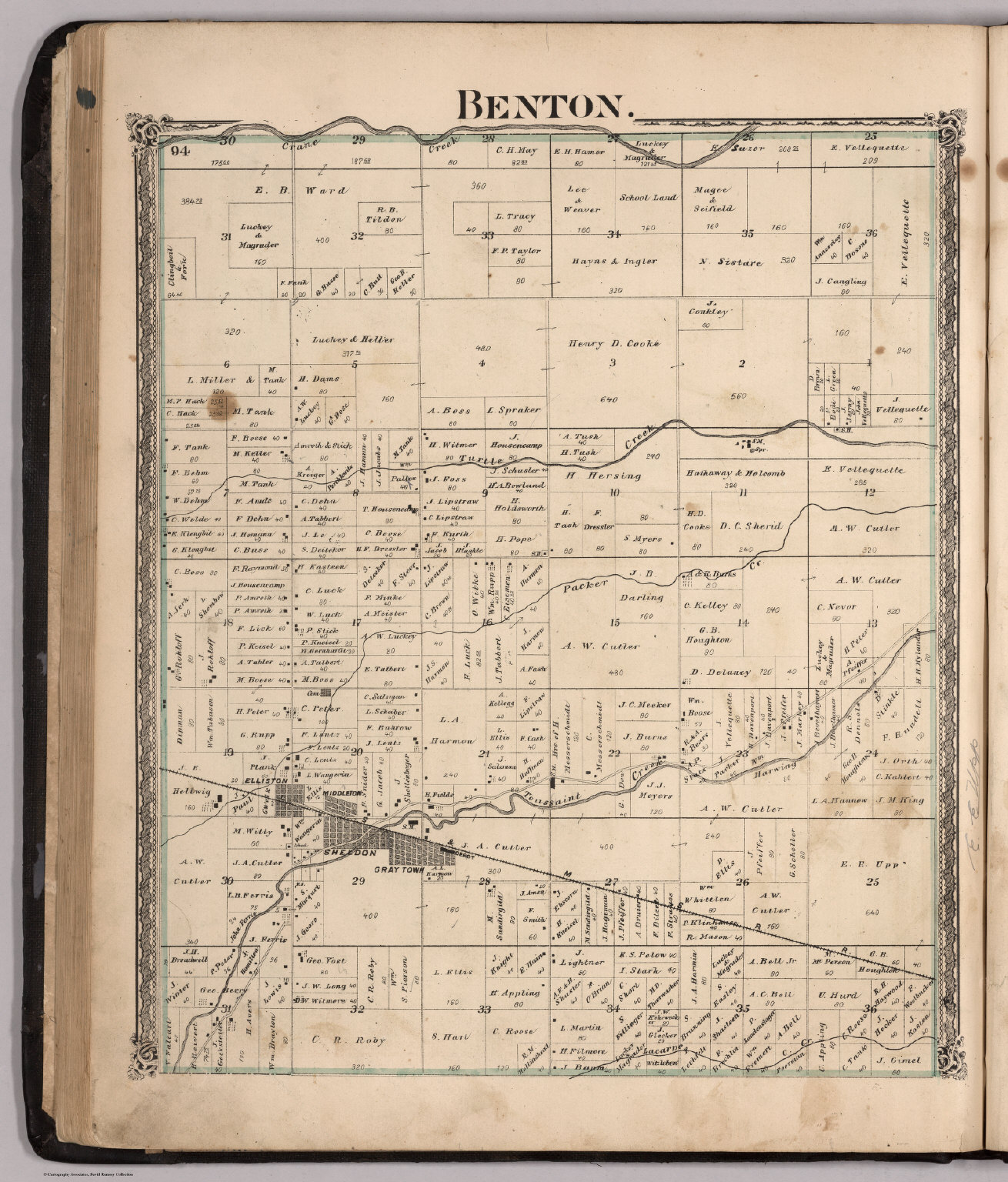Benton, Ottawa County, Ohio. David Rumsey Historical Map Collection
