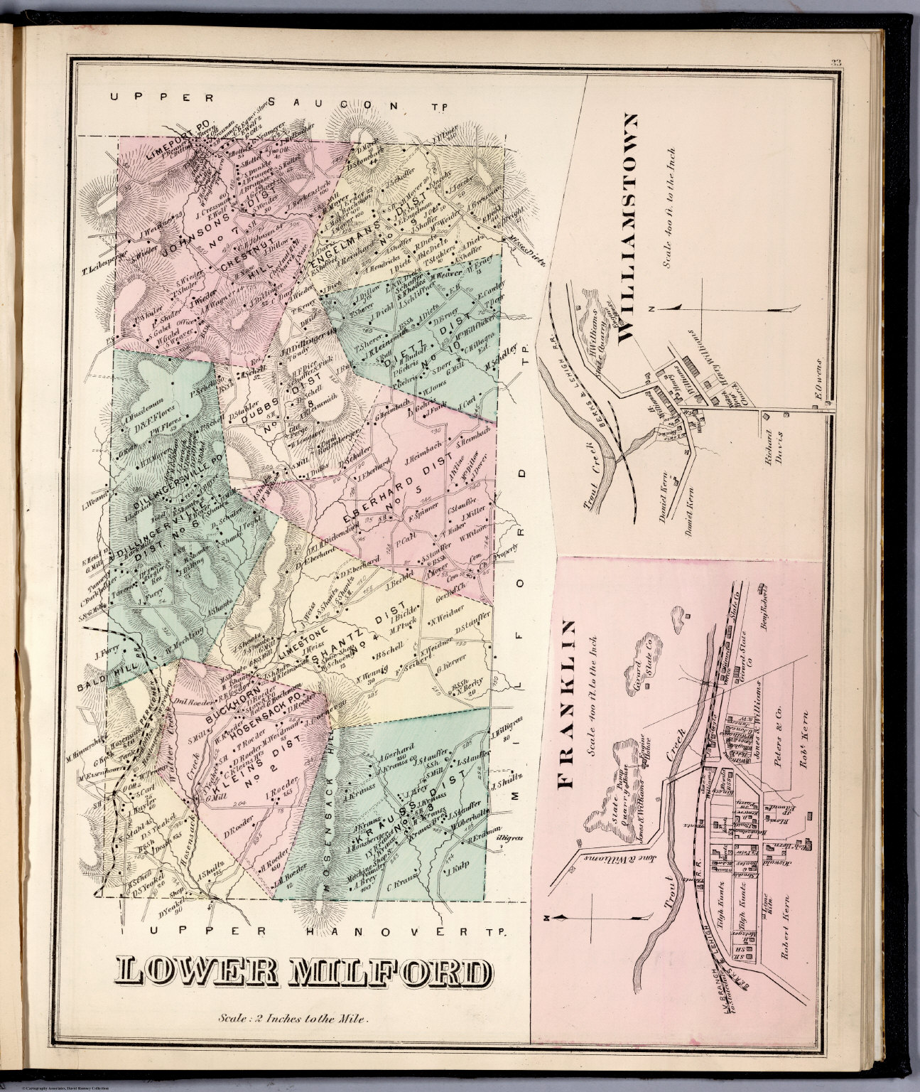 Lower Milford, Lehigh County, Pennsylvania. Franklin. Williamstown