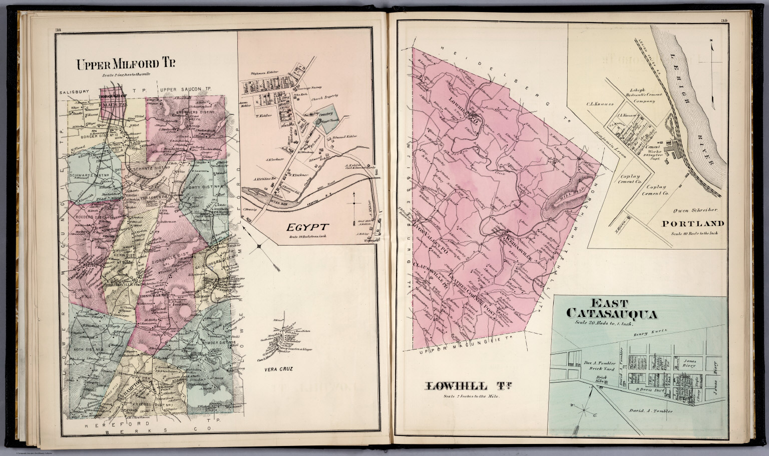 Upper Milford, Lehigh County, Pennsylvania. Egypt. Vera Cruz. Lowhill