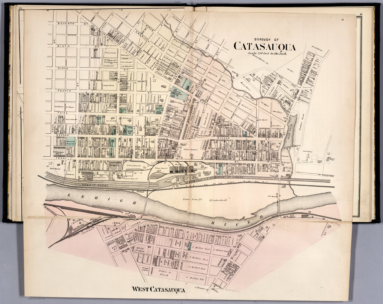 Borough of Catasauqua. David Rumsey Historical Map Collection