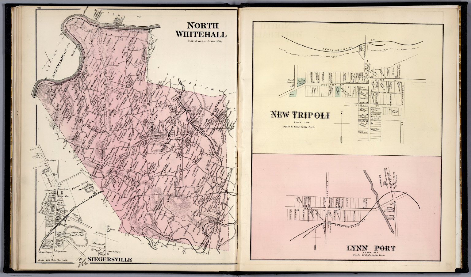 North Whitehall, Lehigh, Pennsylvania. Siegersville. New Tripoli. Lynn