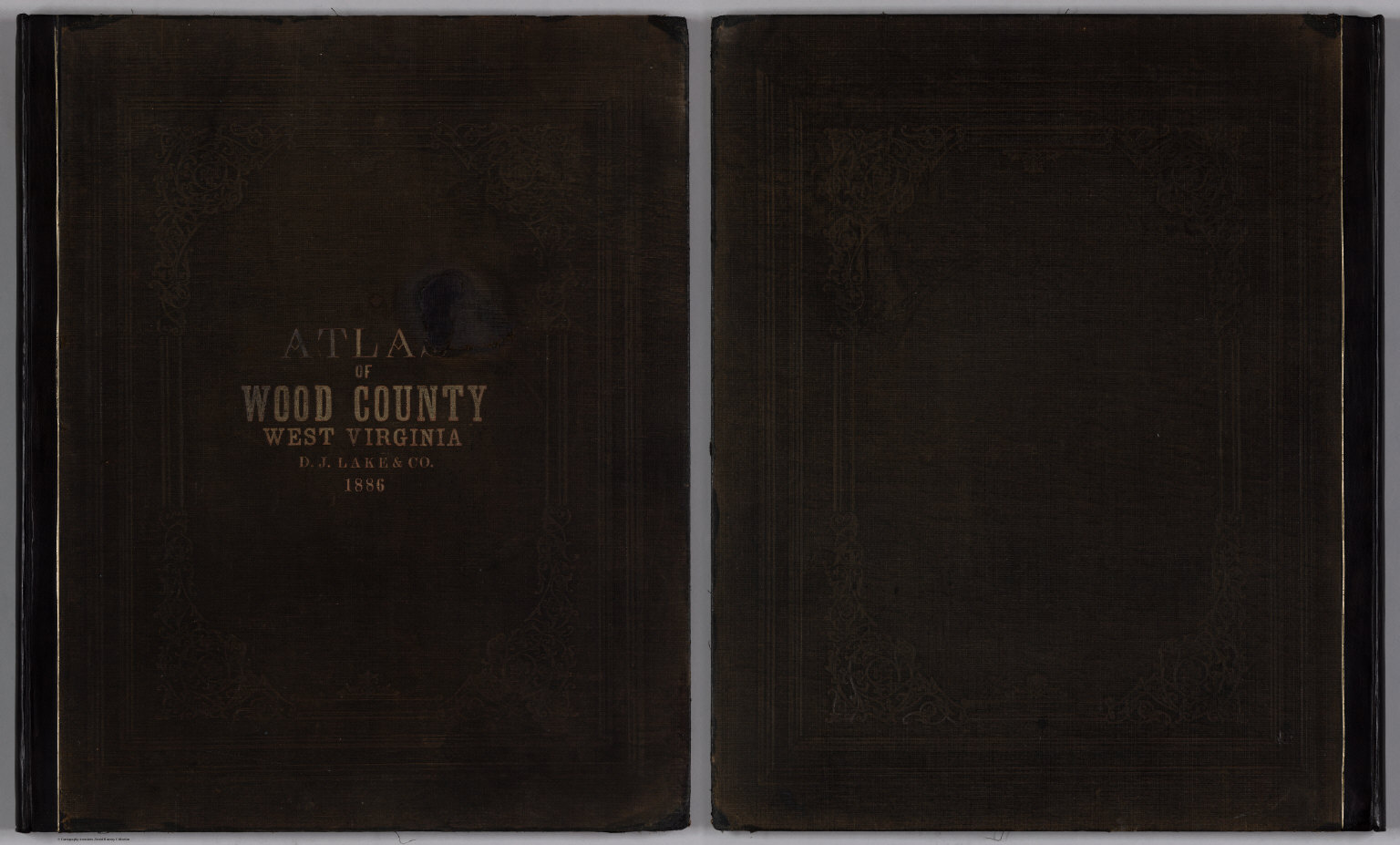 Covers An Atlas Of Wood County, West Virginia. David Rumsey