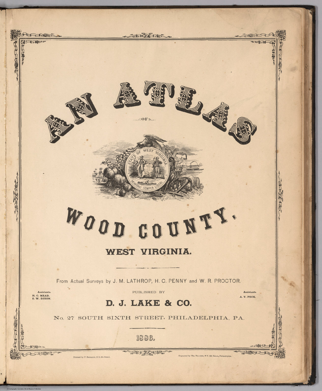Title An Atlas Of Wood County, West Virginia. David Rumsey