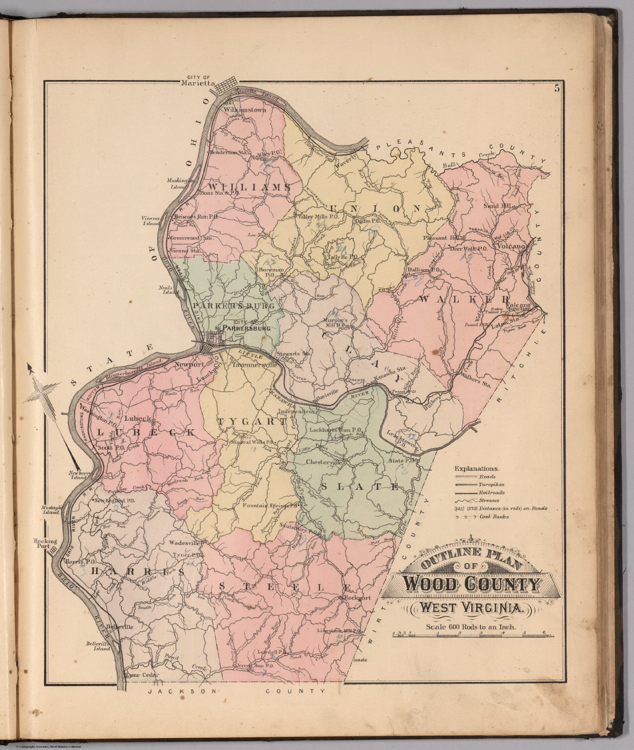 Wood County West Virginia David Rumsey Historical Map Collection