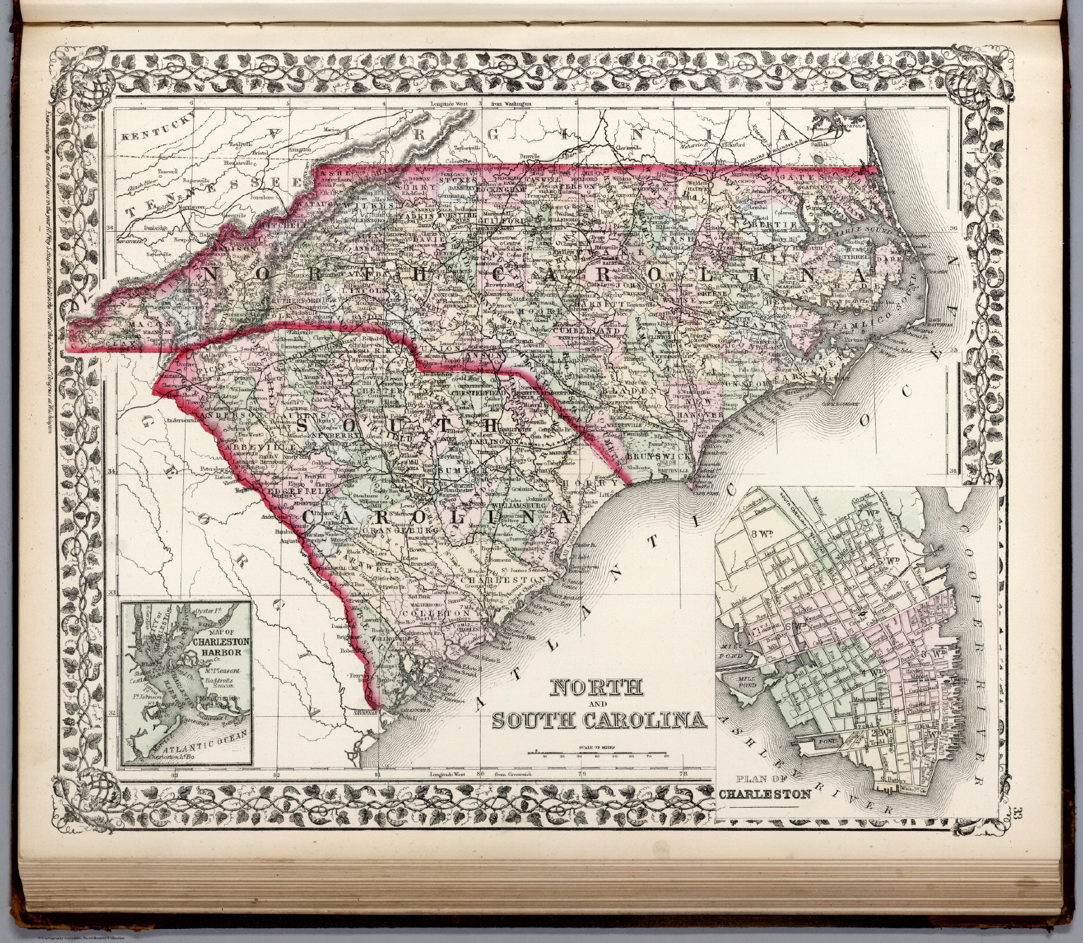 North And South Carolina David Rumsey Historical Map Collection 6763