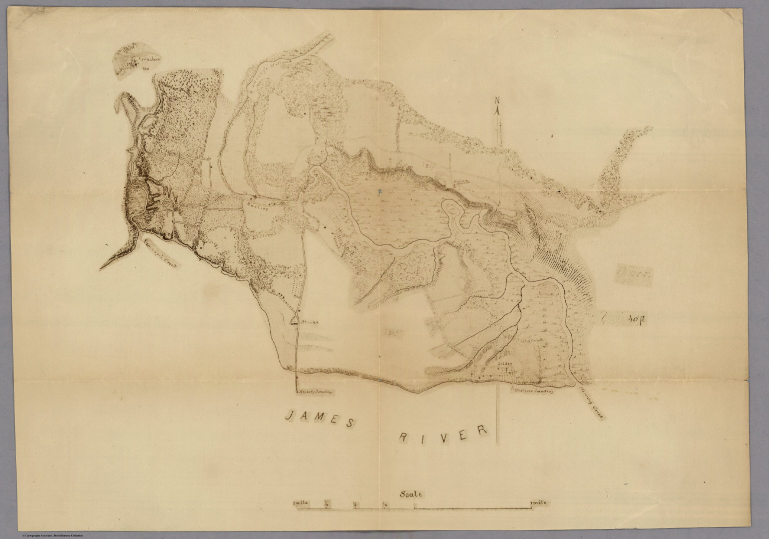 James River David Rumsey Historical Map Collection