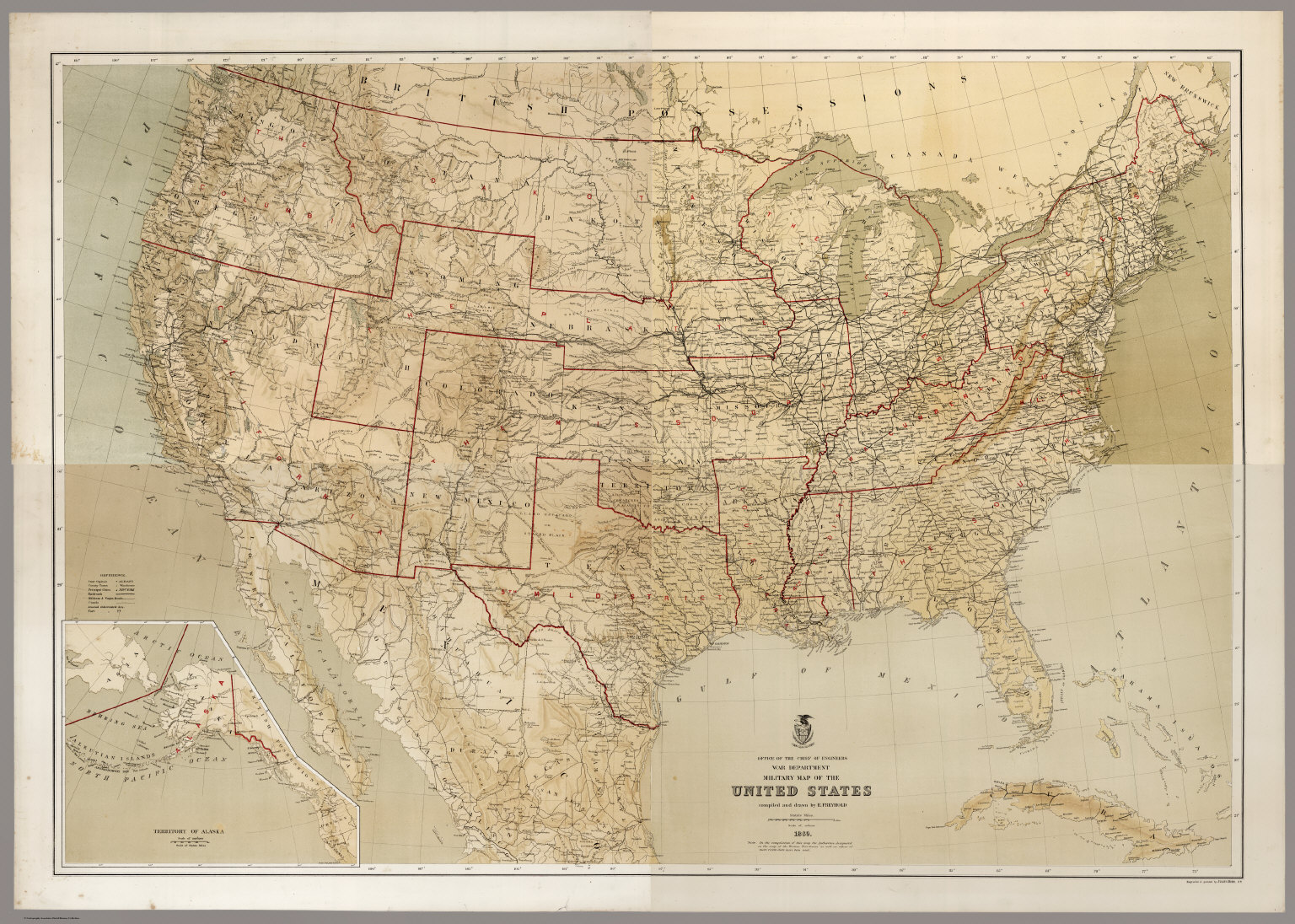 Composite: Military Map of the United States - David Rumsey Historical ...