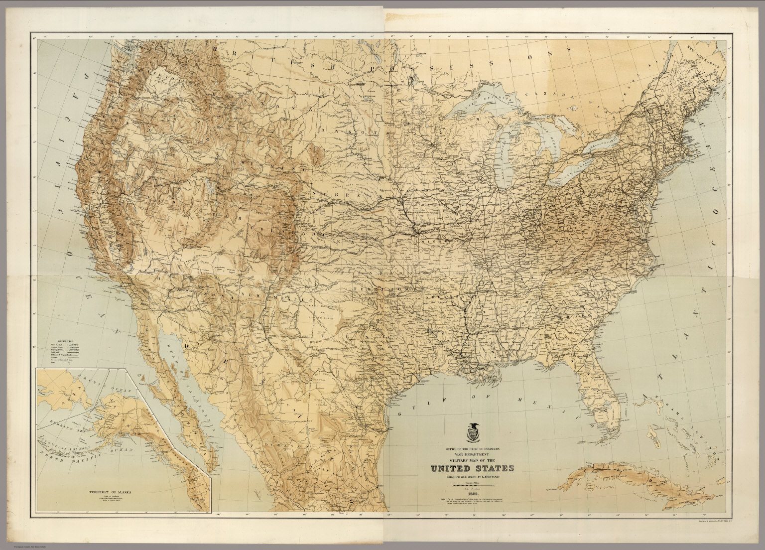 Composite: Military Map Of The United States - David Rumsey Historical 