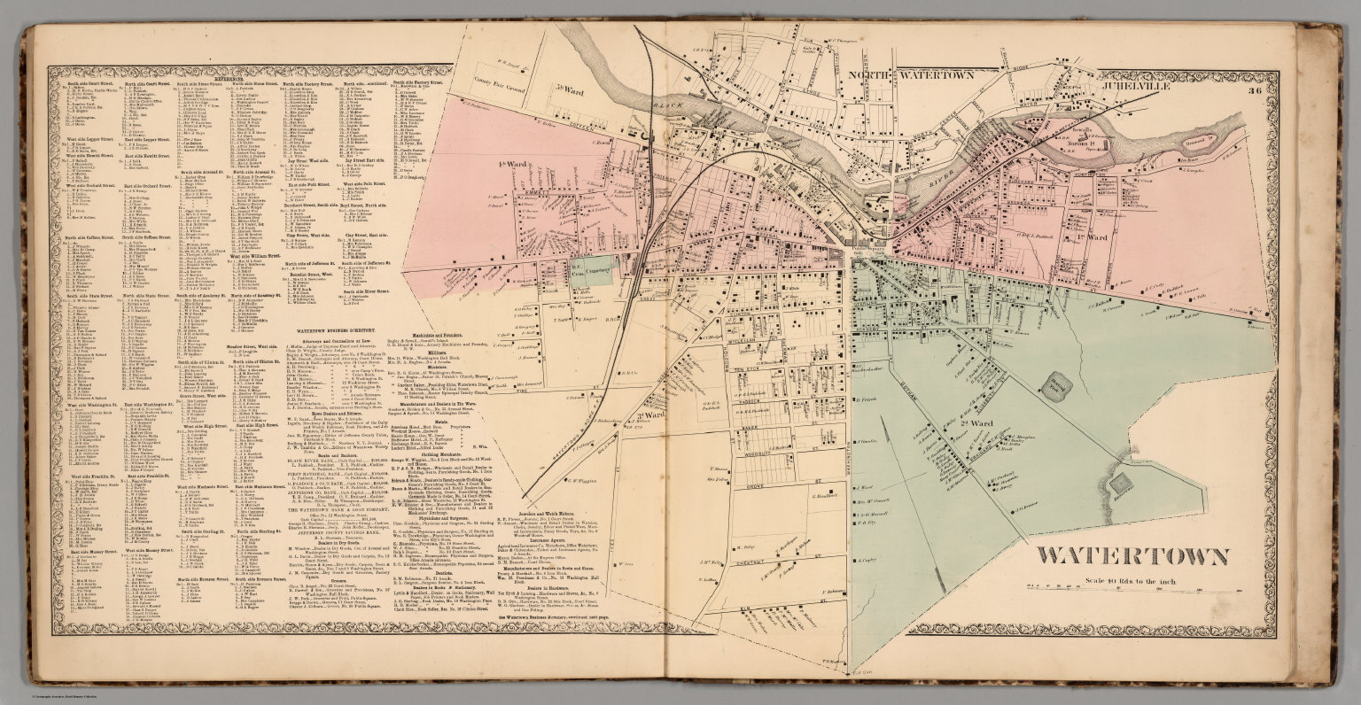 Map Of Watertown Ny Watertown, New York. - David Rumsey Historical Map Collection