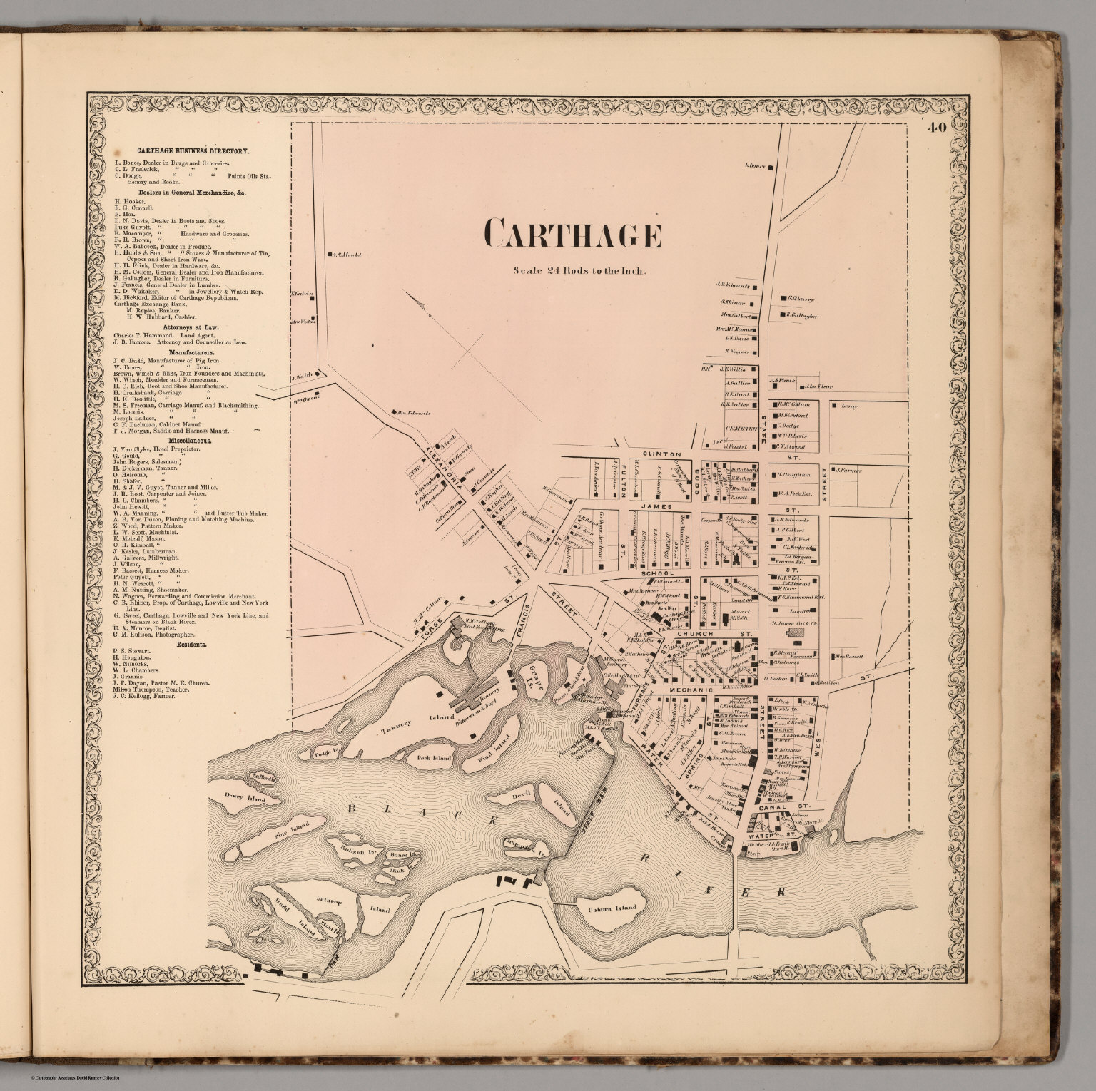 Carthage, New York. David Rumsey Historical Map Collection