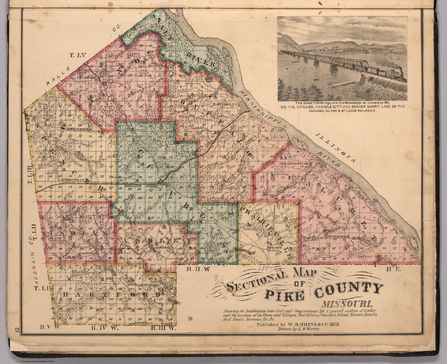 Pike County Mo Plat Map Pike County, Missouri. - David Rumsey Historical Map Collection