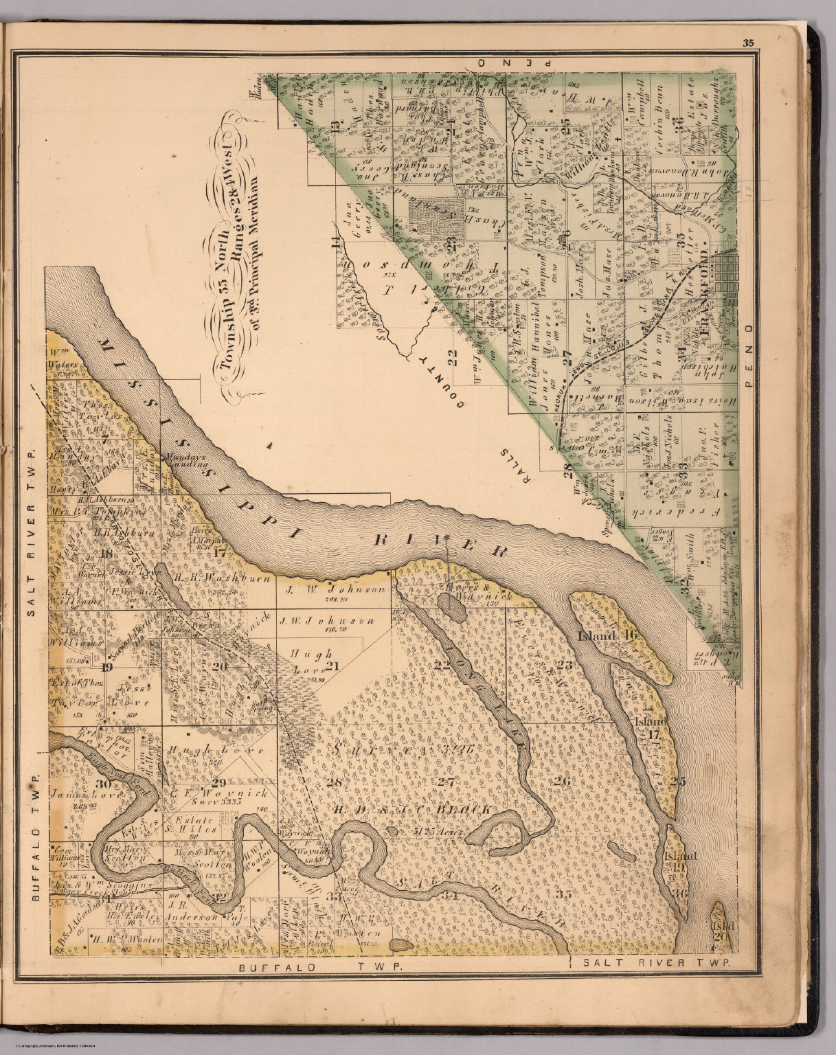 Township 55 North, Range 2&4 West of 3rd Principal Meridian, Pike