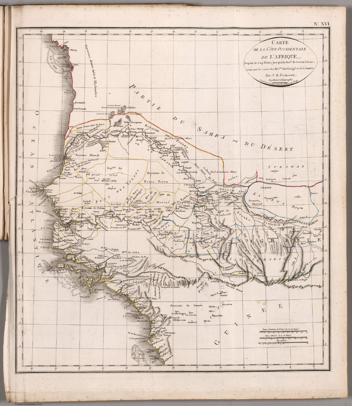 Carte de la cote occidentale de l'Afrique - David Rumsey Historical Map ...