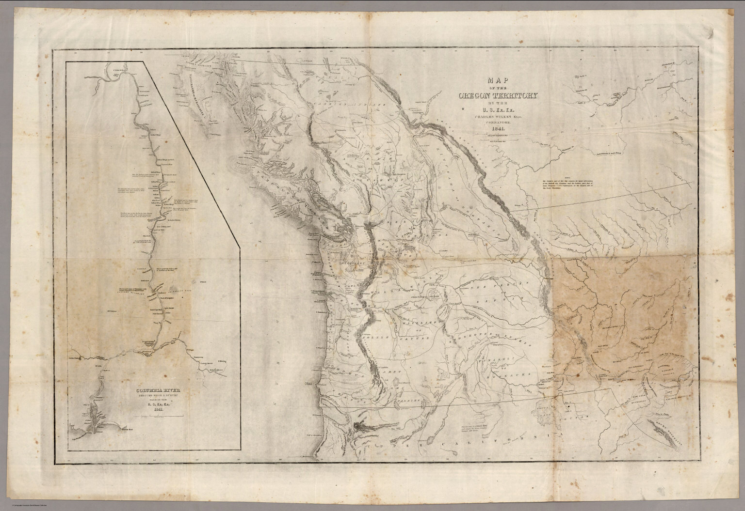 Map Of The Oregon Territory - David Rumsey Historical Map Collection