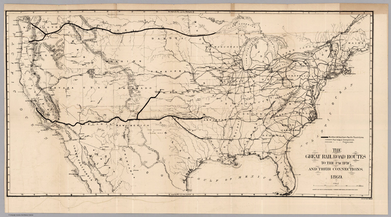 Central Pacific Railroad Route Map