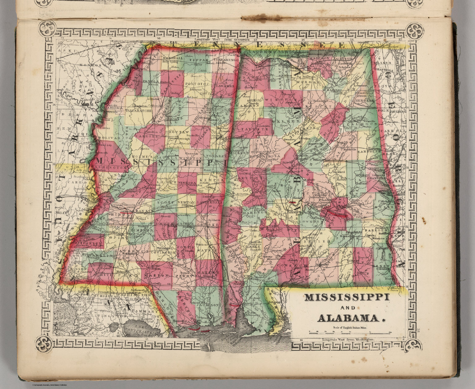 map of alabama and mississippi Mississippi And Alabama David Rumsey Historical Map Collection map of alabama and mississippi