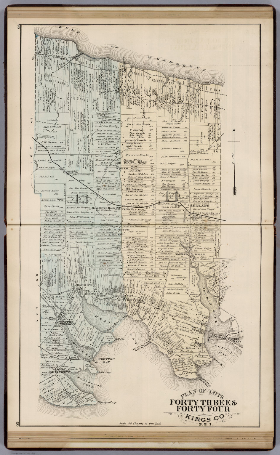 Plan of Lots Forty Three & Forty Four, Kings Co., P.E.I. - David Rumsey ...