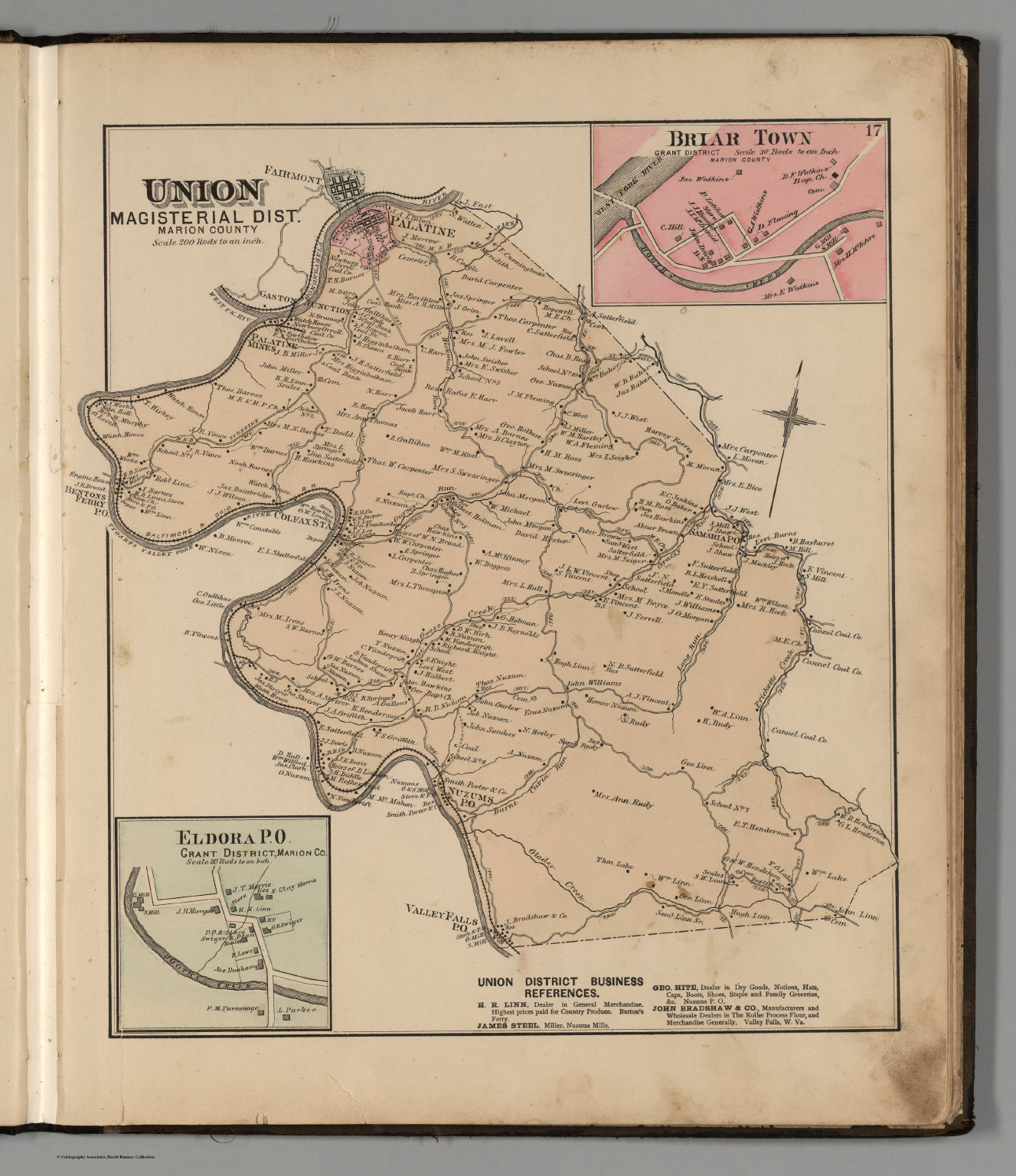 Union Magisterial District, Marion County, West Virginia. Eldora. Briar