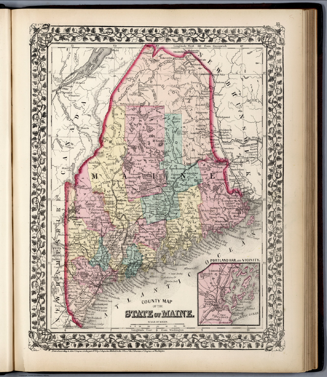 County map of the State of Maine - David Rumsey Historical Map Collection