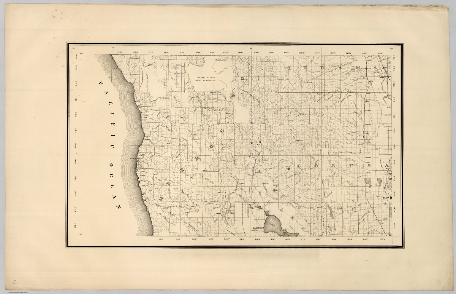 Northern California, Mendocino County (sheet 5) David Rumsey