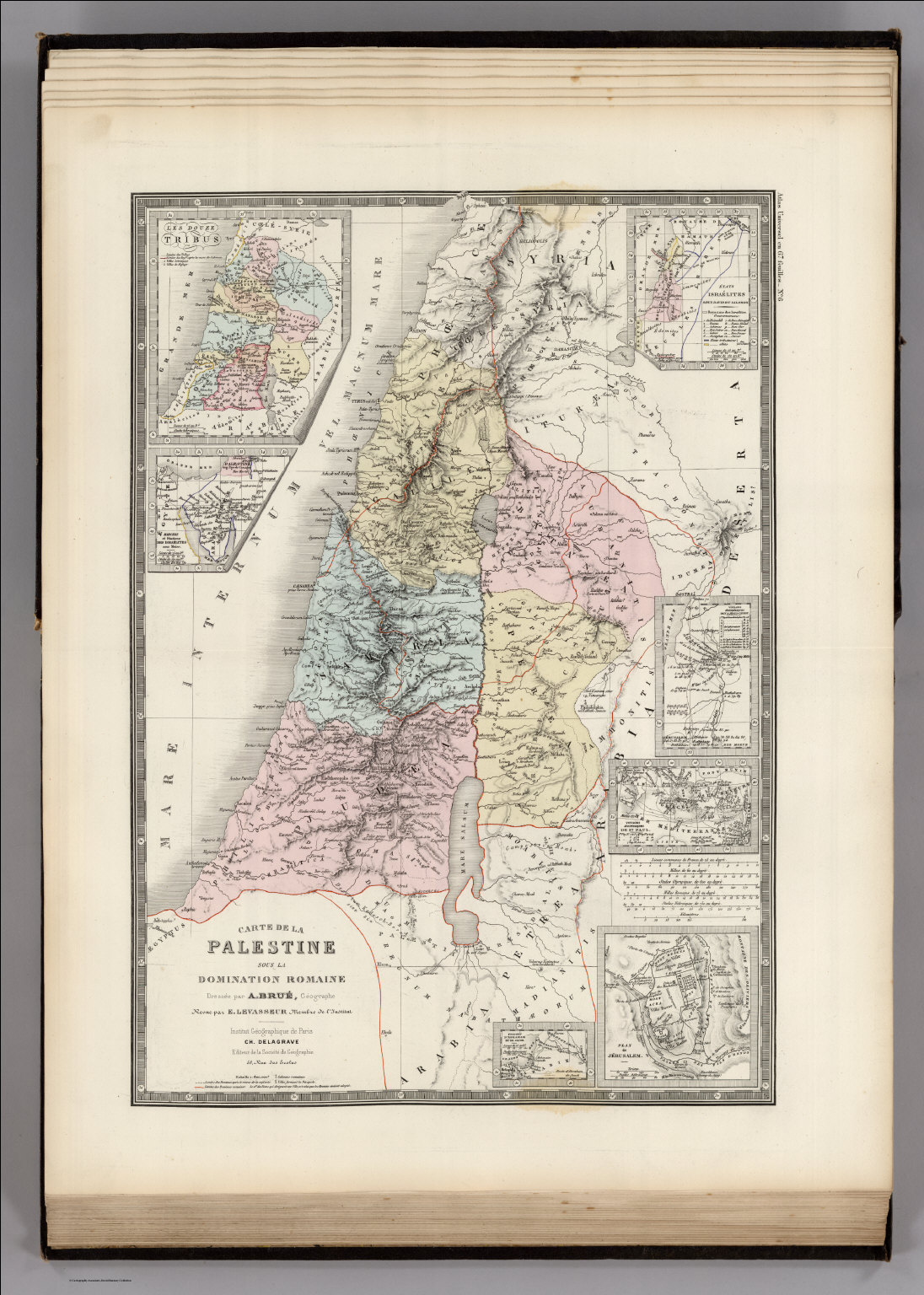 Palestine sous la Domination Romaine. - David Rumsey Historical Map ...